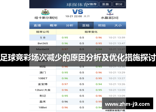 足球竞彩场次减少的原因分析及优化措施探讨